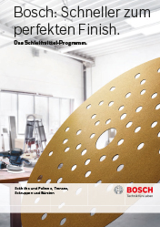Bosch: Schneller zum perfekten Finish.