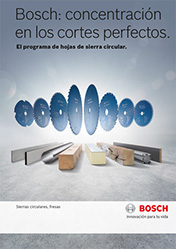 Bosch: concentración en los cortes perfectos.