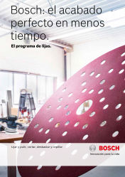 Bosch: el acabado perfecto en menos tiempo.