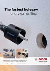 The fastest holesaw for drywall drilling