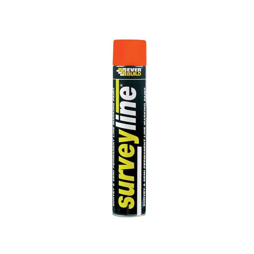 Everbuild Surveyline Marking Paint Orange 700ml