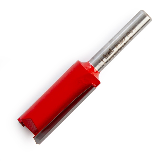 Freud 5/8-Inch Straight Router Bit - Double Flute 1-Inch Cut With 3/8-Inch Shank