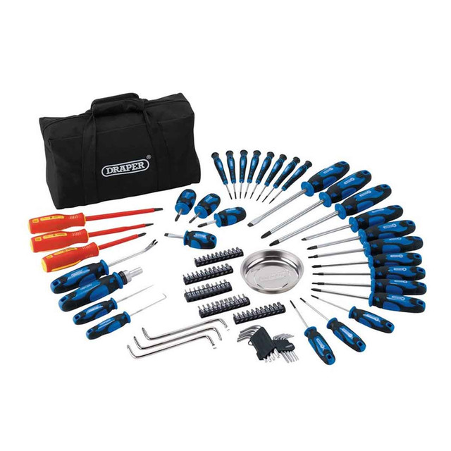 Draper 100pc Screwdriver Set Blue